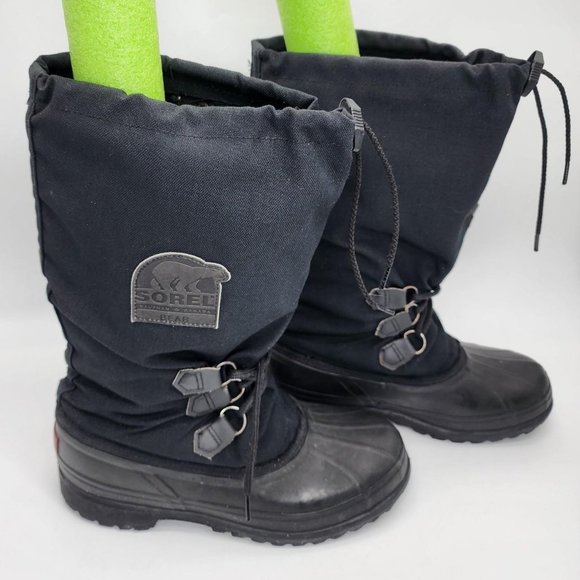 Sorel by Kaufman tall black insulated winter work boots - Picture 1 of 8